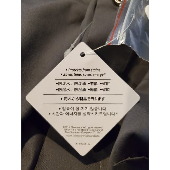 Kings Court Button Up Shirt Mens Sz 22‎ 37/8 Tall Gray Teflon Protection New - Picture 6 of 6